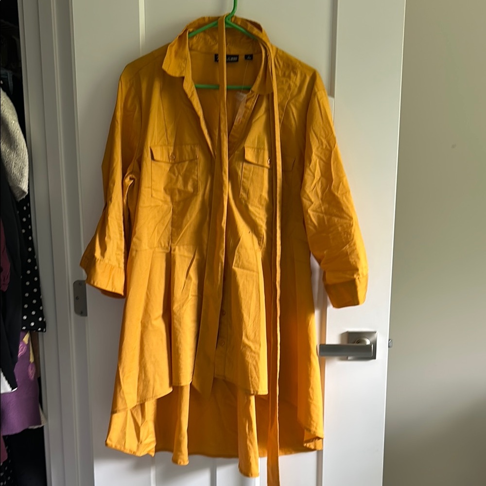 Yellow Lightweight Cotton Classic dress